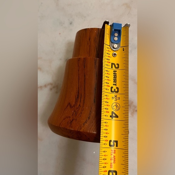 Vintage Dolphin Teak Hurricane Candle Holder - Picture 4 of 5